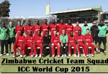 Zimbabwe Team ICC CWC 2015