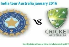 India Tour of Australia January 2016